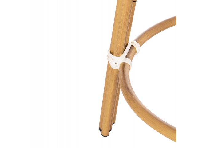 ΣΚΑΜΠΟ ΑΛΟΥΜΙΝΙΟΥ ΜΕΣ.ΥΨΟΥΣ CHINO HM6286.05 BAMBOO LOOK & TEXTILENE ΜΠΛΕ 43x43x65Υεκ