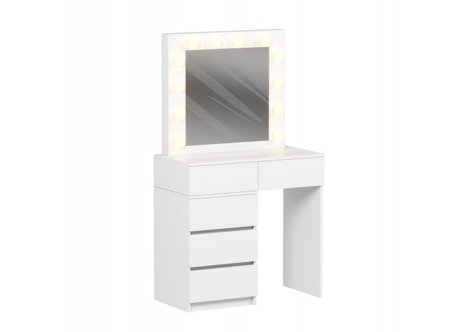 ΤΟΥΑΛΕΤΑ ΜΕ ΦΩΤΙΣΜΟ LED & ΣΥΡΤΑΡΙΑ BEYON HM2500.03 ΜΕΛΑΜΙΝΗ ΣΕ ΛΕΥΚΟ 80x40x140Υεκ.