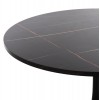 ΤΡΑΠΕΖΙ ΤΡΑΠΕΖΑΡΙΑΣ ROLLO HM9421.12 ΣΤΡΟΓΓΥΛΟ BLACK MARBLE Φ90x74Υεκ.
