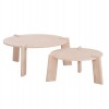 ΣΕΤ 2ΤΜΧ ΤΡΑΠΕΖΙΑ ΣΑΛΟΝΙΟΥ EQUIL HM9943.01 MDF ΜΕ ΜΕΛΑΜΙΝΗ-ΦΥΣΙΚΟ 66x66εκ + 87x87εκ