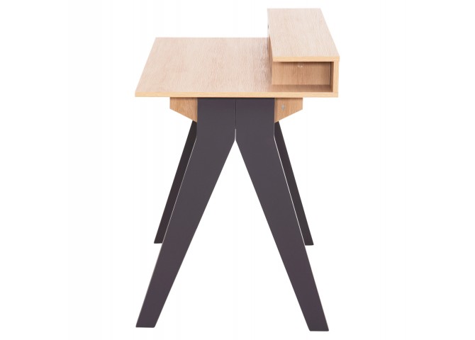 ΓΡΑΦΕΙΟ REXIN HM18290 ΜΕΛΑΜΙΝΗ ΣΕ SONAMA-ΓΚΡΙ 120x19-59x75-85,5ΥΥεκ.