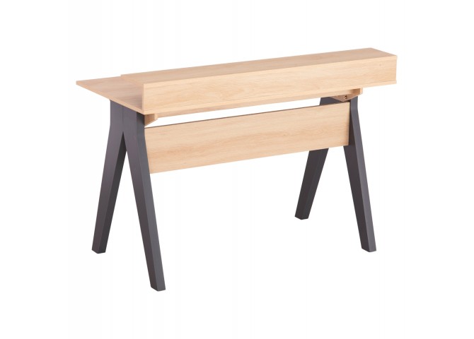 ΓΡΑΦΕΙΟ REXIN HM18290 ΜΕΛΑΜΙΝΗ ΣΕ SONAMA-ΓΚΡΙ 120x19-59x75-85,5ΥΥεκ.