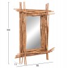 ΚΑΘΡΕΠΤΗΣ ΤΟΙΧΟΥ TWIGGER HM4442 DRIFTWOOD ΣΕ ΦΥΣΙΚΟ ΧΡΩΜΑ 80x15x100Υεκ