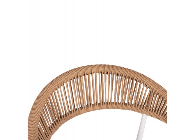 ΠΟΛΥΘΡΟΝΑ BERG HM6284.01 ΑΛΟΥΜΙΝΙΟ & TEXTILENE ΛΕΥΚΟ--P.E.TWISTED RATTAN 55x56x79Υεκ