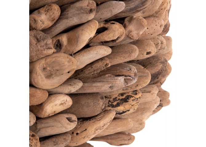ΤΡΑΠΕΖΙ ΣΑΛΟΝΙΟΥ ΟΒΑΛ SPARROW HM9962 DRIFTWOOD--ΓΥΑΛΙ 106x55,5x50,5Υεκ.