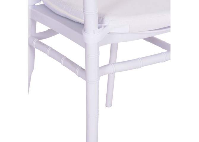 ΚΑΡΕΚΛΑ CATERING TIFFANY ΜΕ ΜΑΞΙΛΑΡΙ HM21104 ΛΕΥΚΟ ΠΟΛΥΠΡΟΠΥΛΕΝΙΟ 39x47x89Yεκ.