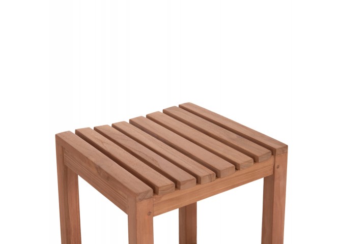 ΣΚΑΜΠΟ ΜΠΑΡ NIKOL HM18109 ΞΥΛΟ ΤΕΑΚ ΣΕ ΦΥΣΙΚΟ 40x40x77Υεκ.