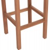 ΣΚΑΜΠΟ ΜΠΑΡ NIKOL HM18109 ΞΥΛΟ ΤΕΑΚ ΣΕ ΦΥΣΙΚΟ 40x40x77Υεκ.