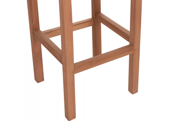 ΣΚΑΜΠΟ ΜΠΑΡ NIKOL HM18109 ΞΥΛΟ ΤΕΑΚ ΣΕ ΦΥΣΙΚΟ 40x40x77Υεκ.