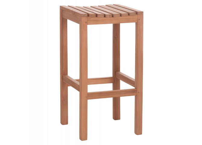 ΣΚΑΜΠΟ ΜΠΑΡ NIKOL HM18109 ΞΥΛΟ ΤΕΑΚ ΣΕ ΦΥΣΙΚΟ 40x40x77Υεκ.