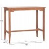 ΤΡΑΠΕΖΙ ΜΠΑΡ CRANSTON HM18111 ΞΥΛΟ ΤΕΑΚ--ΦΥΣΙΚΟ ΧΡΩΜΑ 120x60x105Υεκ.