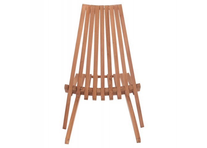 ΠΟΛΥΘΡΟΝΑ LOUNGE ΠΤΥΣΣΟΜΕΝΗ SHIGAO HM18112 ΞΥΛΟ TEAK--ΦΥΣΙΚΟ 61x88.5x89Υεκ.