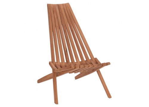 ΠΟΛΥΘΡΟΝΑ LOUNGE ΠΤΥΣΣΟΜΕΝΗ SHIGAO HM18112 ΞΥΛΟ TEAK--ΦΥΣΙΚΟ 61x88.5x89Υεκ.