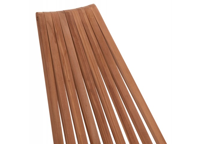 ΠΟΛΥΘΡΟΝΑ LOUNGE ΠΤΥΣΣΟΜΕΝΗ SHIGAO HM18112 ΞΥΛΟ TEAK--ΦΥΣΙΚΟ 61x88.5x89Υεκ.