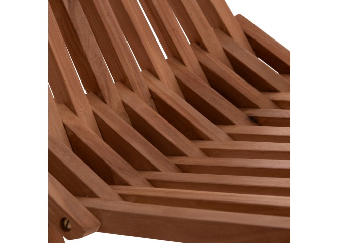 ΠΟΛΥΘΡΟΝΑ LOUNGE ΠΤΥΣΣΟΜΕΝΗ SHIGAO HM18112 ΞΥΛΟ TEAK--ΦΥΣΙΚΟ 61x88.5x89Υεκ.