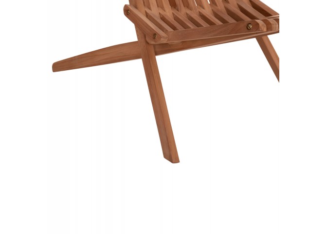 ΠΟΛΥΘΡΟΝΑ LOUNGE ΠΤΥΣΣΟΜΕΝΗ SHIGAO HM18112 ΞΥΛΟ TEAK--ΦΥΣΙΚΟ 61x88.5x89Υεκ.