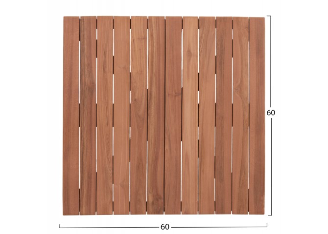 ΕΠΙΦΑΝΕΙΑ ΤΡΑΠΕΖΙΟΥ ΤΕΤΡΑΓΩΝΗ HM18135 ΞΥΛΟ TEAK--ΦΥΣΙΚΟ 60x60x4(πάχος)εκ.