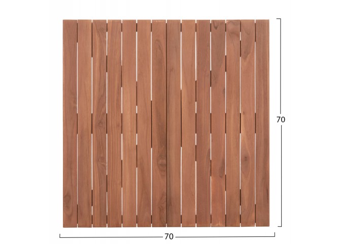 ΕΠΙΦΑΝΕΙΑ ΤΡΑΠΕΖΙΟΥ ΤΕΤΡΑΓΩΝΗ HM18136 ΞΥΛΟ TEAK--ΦΥΣΙΚΟ 70x70x4(πάχος)εκ.