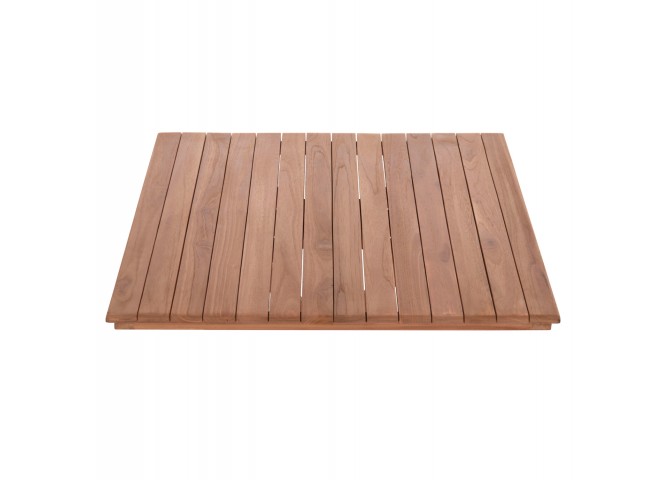 ΕΠΙΦΑΝΕΙΑ ΤΡΑΠΕΖΙΟΥ ΤΕΤΡΑΓΩΝΗ HM18136 ΞΥΛΟ TEAK--ΦΥΣΙΚΟ 70x70x4(πάχος)εκ.