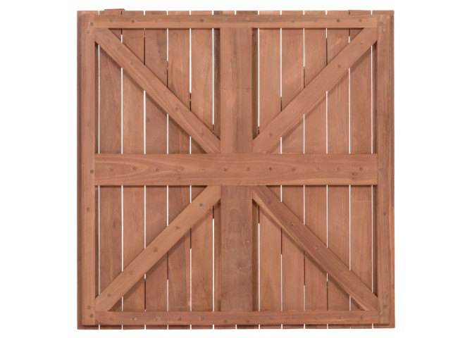 ΕΠΙΦΑΝΕΙΑ ΤΡΑΠΕΖΙΟΥ ΤΕΤΡΑΓΩΝΗ HM18136 ΞΥΛΟ TEAK--ΦΥΣΙΚΟ 70x70x4(πάχος)εκ.