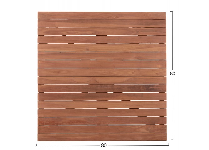 ΕΠΙΦΑΝΕΙΑ ΤΡΑΠΕΖΙΟΥ ΤΕΤΡΑΓΩΝΗ HM18137 ΞΥΛΟ TEAK--ΦΥΣΙΚΟ 80x80x4(πάχος)εκ.