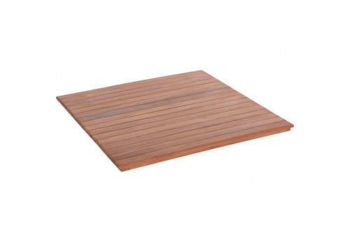 ΕΠΙΦΑΝΕΙΑ ΤΡΑΠΕΖΙΟΥ ΤΕΤΡΑΓΩΝΗ HM18137 ΞΥΛΟ TEAK--ΦΥΣΙΚΟ 80x80x4(πάχος)εκ.