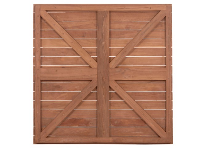 ΕΠΙΦΑΝΕΙΑ ΤΡΑΠΕΖΙΟΥ ΤΕΤΡΑΓΩΝΗ HM18137 ΞΥΛΟ TEAK--ΦΥΣΙΚΟ 80x80x4(πάχος)εκ.