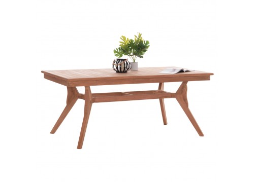 ΤΡΑΠΕΖΙ ΤΡΑΠΕΖΑΡΙΑΣ WONDER HM18116 ΞΥΛΟ TEAK--ΦΥΣΙΚΟ 180x91x75Υεκ.