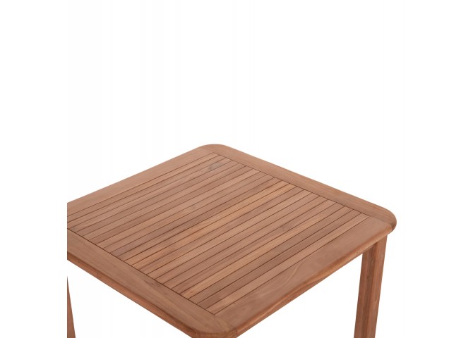 ΤΡΑΠΕΖΙ ΤΕΤΡΑΓΩΝΟ PRESSCOT HM18122 ΞΥΛΟ TEAK--ΦΥΣΙΚΟ 80x80x76Υεκ.