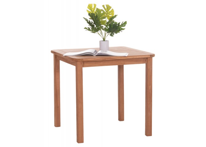 ΤΡΑΠΕΖΙ ΤΕΤΡΑΓΩΝΟ PRESSCOT HM18122 ΞΥΛΟ TEAK--ΦΥΣΙΚΟ 80x80x76Υεκ.