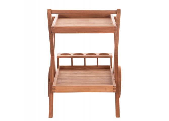ΔΙΣΚΟΣ ΣΕΡΒΙΡΙΣΜΑΤΟΣ ΣΕ ΤΡΟΛΕΥ ALFRED HM4579 ΞΥΛΟ TEAK--ΦΥΣΙΚΟ 86x56x80Υεκ.