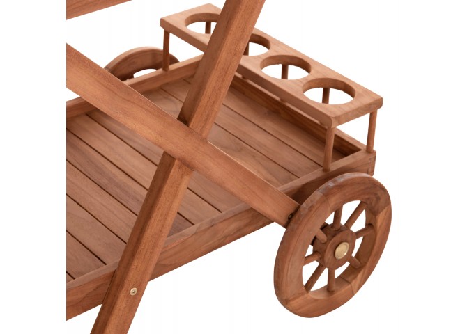 ΔΙΣΚΟΣ ΣΕΡΒΙΡΙΣΜΑΤΟΣ ΣΕ ΤΡΟΛΕΥ ALFRED HM4579 ΞΥΛΟ TEAK--ΦΥΣΙΚΟ 86x56x80Υεκ.