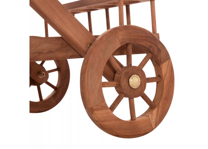 ΔΙΣΚΟΣ ΣΕΡΒΙΡΙΣΜΑΤΟΣ ΣΕ ΤΡΟΛΕΥ ALFRED HM4579 ΞΥΛΟ TEAK--ΦΥΣΙΚΟ 86x56x80Υεκ.