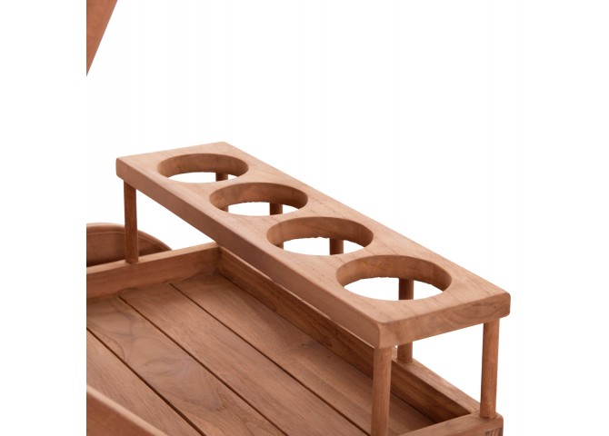 ΔΙΣΚΟΣ ΣΕΡΒΙΡΙΣΜΑΤΟΣ ΣΕ ΤΡΟΛΕΥ ALFRED HM4579 ΞΥΛΟ TEAK--ΦΥΣΙΚΟ 86x56x80Υεκ.