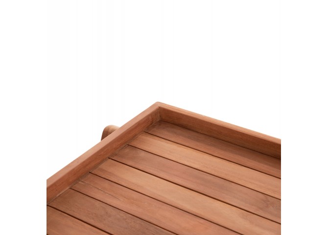 ΔΙΣΚΟΣ ΣΕΡΒΙΡΙΣΜΑΤΟΣ ΣΕ ΤΡΟΛΕΥ ALFRED HM4579 ΞΥΛΟ TEAK--ΦΥΣΙΚΟ 86x56x80Υεκ.