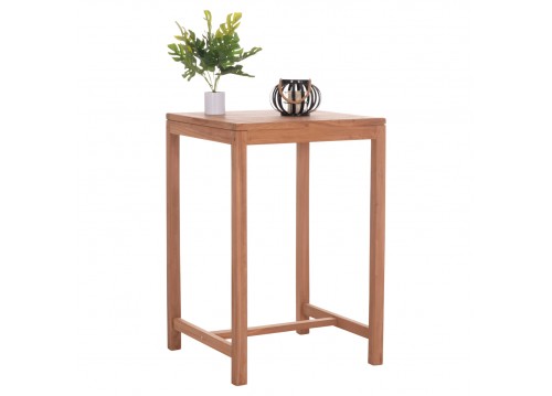 ΤΡΑΠΕΖΙ ΜΠΑΡ ΤΕΤΡΑΓΩΝΟ PRESSCOT HM18113 ΞΥΛΟ TEAK ΣΕ ΦΥΣΙΚΟ 70x70x105Υεκ.