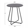 ΣΕΤ LOUNGE 3TMX ΕΞ.ΧΩΡΟΥ OREGO HM21107.01 ΑΛΟΥΜΙΝΙΟ & ΜΕΤΑΛΛΟ ΣΕ ΣΚΟΥΡΟ ΓΚΡΙ
