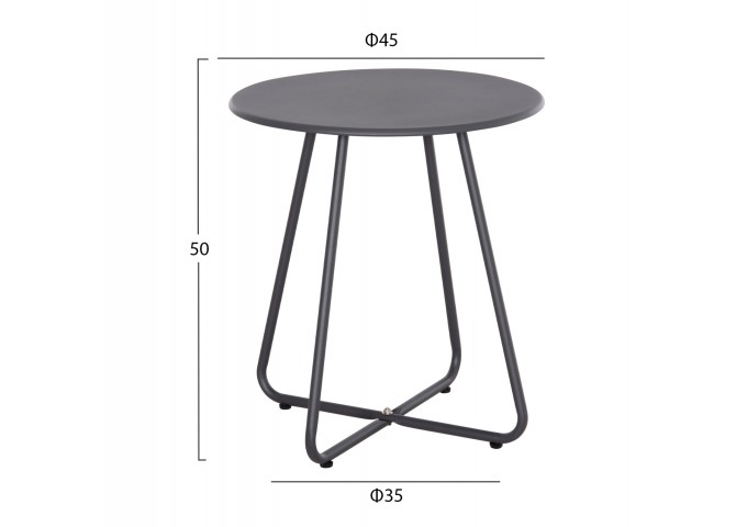 ΣΕΤ LOUNGE 3TMX ΕΞ.ΧΩΡΟΥ OREGO HM21107.01 ΑΛΟΥΜΙΝΙΟ & ΜΕΤΑΛΛΟ ΣΕ ΣΚΟΥΡΟ ΓΚΡΙ