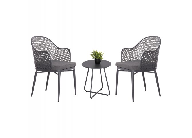 ΣΕΤ LOUNGE 3TMX ΕΞ.ΧΩΡΟΥ OREGO HM21107.01 ΑΛΟΥΜΙΝΙΟ & ΜΕΤΑΛΛΟ ΣΕ ΣΚΟΥΡΟ ΓΚΡΙ