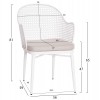 ΣΕΤ LOUNGE 3TMX ΕΞ.ΧΩΡΟΥ OREGO HM21107.02 ΑΛΟΥΜΙΝΙΟ & ΜΕΤΑΛΛΟ ΣΕ ΛΕΥΚΟ