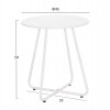 ΣΕΤ LOUNGE 3TMX ΕΞ.ΧΩΡΟΥ OREGO HM21107.02 ΑΛΟΥΜΙΝΙΟ & ΜΕΤΑΛΛΟ ΣΕ ΛΕΥΚΟ