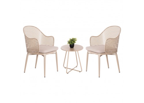 ΣΕΤ LOUNGE 3TMX ΕΞ.ΧΩΡΟΥ OREGO HM21107.03 ΑΛΟΥΜΙΝΙΟ & ΜΕΤΑΛΛΟ ΣΕ ΚΑΠΟΥΤΣΙΝΟ