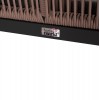 ΚΑΝΑΠΕΣ 2ΘΕΣΙΟΣ MYRTIA HM5550.12 AΛΟΥΜΙΝΙΟ ΑΝΘΡΑΚΙ--ΜΠΕΖ TESLIN ΣΧΟΙΝΙ 123x61x90Υεκ.