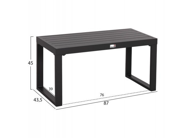 ΤΡΑΠΕΖΑΚΙ ΞΑΠΛΩΣΤΡΑΣ SENTRY HM6275.03 ΑΛΟΥΜΙΝΙΟ ΣΕ ΣΚΟΥΡΟ ΓΚΡΙ 87x43,5x45Υεκ.