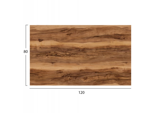 ΕΠΙΦΑΝΕΙΑ ΤΡΑΠΕΖΙΟΥ HPL ΟΡΘΟΓΩΝΙΑ HM5840.30 INDIAN SHEESHAM 120x80εκ.