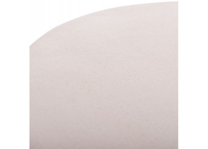 ΒΟΗΘΗΤΙΚΟ ΤΡΑΠΕΖΙ ΣΤΡΟΓΓΥΛΟ DELIA HM18167.02 FIBER CEMENT ΛΕΥΚΟ & RATTAN Φ40x45Υεκ