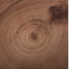 ΤΡΑΠΕΖΙ ΒΟΗΘΗΤΙΚΟ PUFFAT HM18172.02 FIBER CEMENT ΛΕΥΚΟ- ΞΥΛΟ TEAK TOP Φ45x46Υεκ.