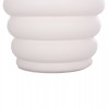 ΤΡΑΠΕΖΙ ΒΟΗΘΗΤΙΚΟ PUFFAT HM18172.02 FIBER CEMENT ΛΕΥΚΟ- ΞΥΛΟ TEAK TOP Φ45x46Υεκ.