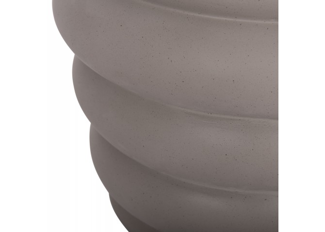ΤΡΑΠΕΖΙ ΒΟΗΘΗΤΙΚΟ PUFFAT HM18172.03 FIBER CEMENT ΓΚΡΙ- ΞΥΛΟ TEAK TOP Φ45x46Υεκ.