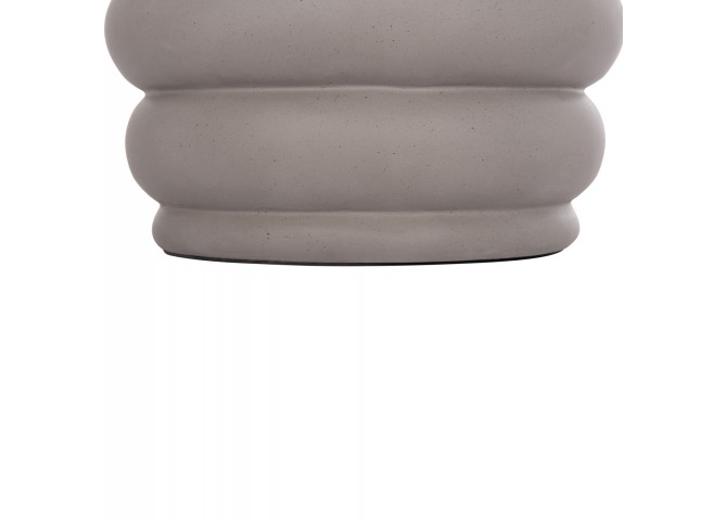 ΤΡΑΠΕΖΙ ΒΟΗΘΗΤΙΚΟ PUFFAT HM18172.03 FIBER CEMENT ΓΚΡΙ- ΞΥΛΟ TEAK TOP Φ45x46Υεκ.